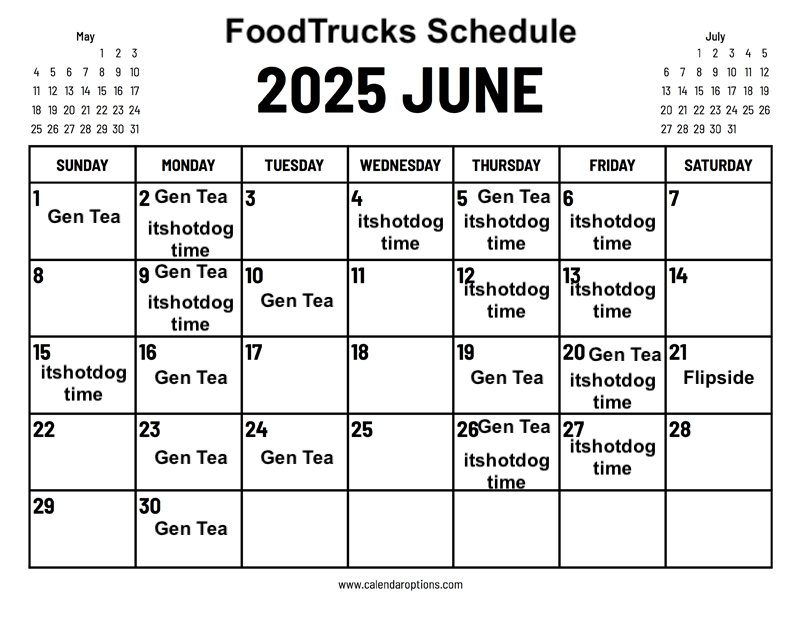 Food Truck Schedule